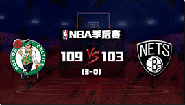 NBA简报：凯尔特人客胜篮网3-0领先 塔图姆39+6+6断 KD16+8+8