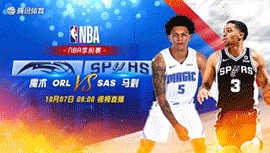 2022年10月07日 NBA季前赛 魔术vs马刺 全场录像回放