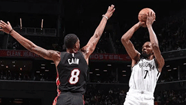 NBA简报：篮网80-109惨败热火 杜兰特22分+4