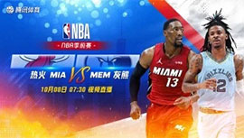 2022年10月08日 NBA季前赛 热火vs灰熊 全场录像回放