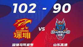 CBA简报:深圳102-90战胜山东 贺希宁25+11 陶汉林22+10