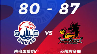 CBA简报:江苏87-80击退青岛 布莱克尼29+10 里斯23+9