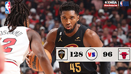 NBA简报:骑士128-96大胜公牛 米切尔32+9+8 拉文23分