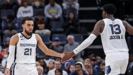 NBA简报:灰熊128-103轻取老鹰 琼斯22+11 小贾伦15+7+8帽