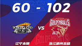 CBA简报:浙江102-60大胜辽宁 吴前20+7 张镇麟12分