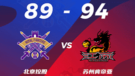 CBA战报:江苏94-89逆转北控 布莱克尼28分 威廉姆斯19+15