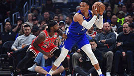 NBA简报: 快船124-112击溃公牛 小卡22+7+6 德罗赞21+5+7