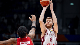 篮球世界杯简报:拉脱维亚男篮以109-70胜黎巴嫩男篮 贝尔坦斯20+4 斯米茨17分