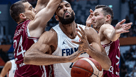 2023年08月27日 男篮世界杯 法国男篮vs拉脱维亚男篮 全场录像回放
