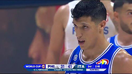 2023年08月29日 男篮世界杯 菲律宾男篮vs意大利男篮 全场录像回放