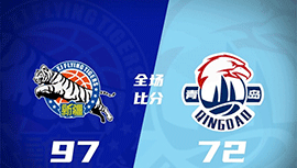 CBA简报:新疆97-72轻取青岛迎三连胜 伊力福拉提23分 劳森21+19