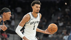 NBA简报:马刺107-97击败魔术 文班11+9 保罗首秀5+3+2断 卡斯尔17分