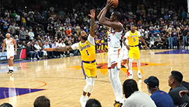 NBA简报:湖人128-122胜太阳 浓眉35+10 克内克特35+7&连拿18分 布朗尼4分