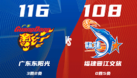 CBA简报:广东116-108战胜福建 贝兹利30+13+7 胡明轩轮休 杨32+6