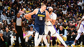 NBA简报：掘金127-102大胜湖人 约基奇34+13+8 詹眉低迷