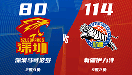 CBA简报:新疆114-80大胜深圳 皮特森29+7 齐麟12+7 贺希宁11中2