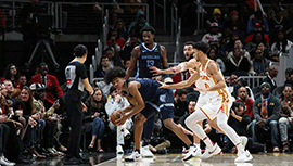 NBA简报:灰熊128-112击退老鹰 皮蓬22+5+9 亨特26分 枪王&杨缺战