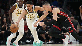 NBA简报:步行者128-115大胜热火 哈利伯顿33+15 阿德巴约20+8 巴特勒6投仅9分