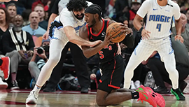 NBA简报:魔术106-97轻取猛龙 席尔瓦25分 萨格斯伤退 巴恩斯20+9