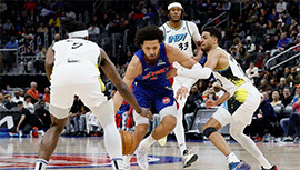 NBA简报:步行者111-100力克活塞 西亚卡姆26+7 特纳8记三分 康宁汉姆20+9