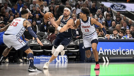 NBA简报:独行侠130-108击溃奇才 克莱23分+单节7三分 普尔15+6+6