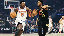 NBA简报:骑士142-106击溃尼克斯 米切尔三节砍27+5