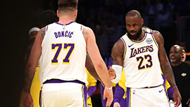 NBA简报:湖人108-102胜快船升第2 詹姆斯千胜里程碑 东契奇29+9 小卡33+10