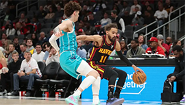 NBA简报；老鹰123-110击败黄蜂 特雷-杨21罚全中 小桥31+11 鲍尔25+8